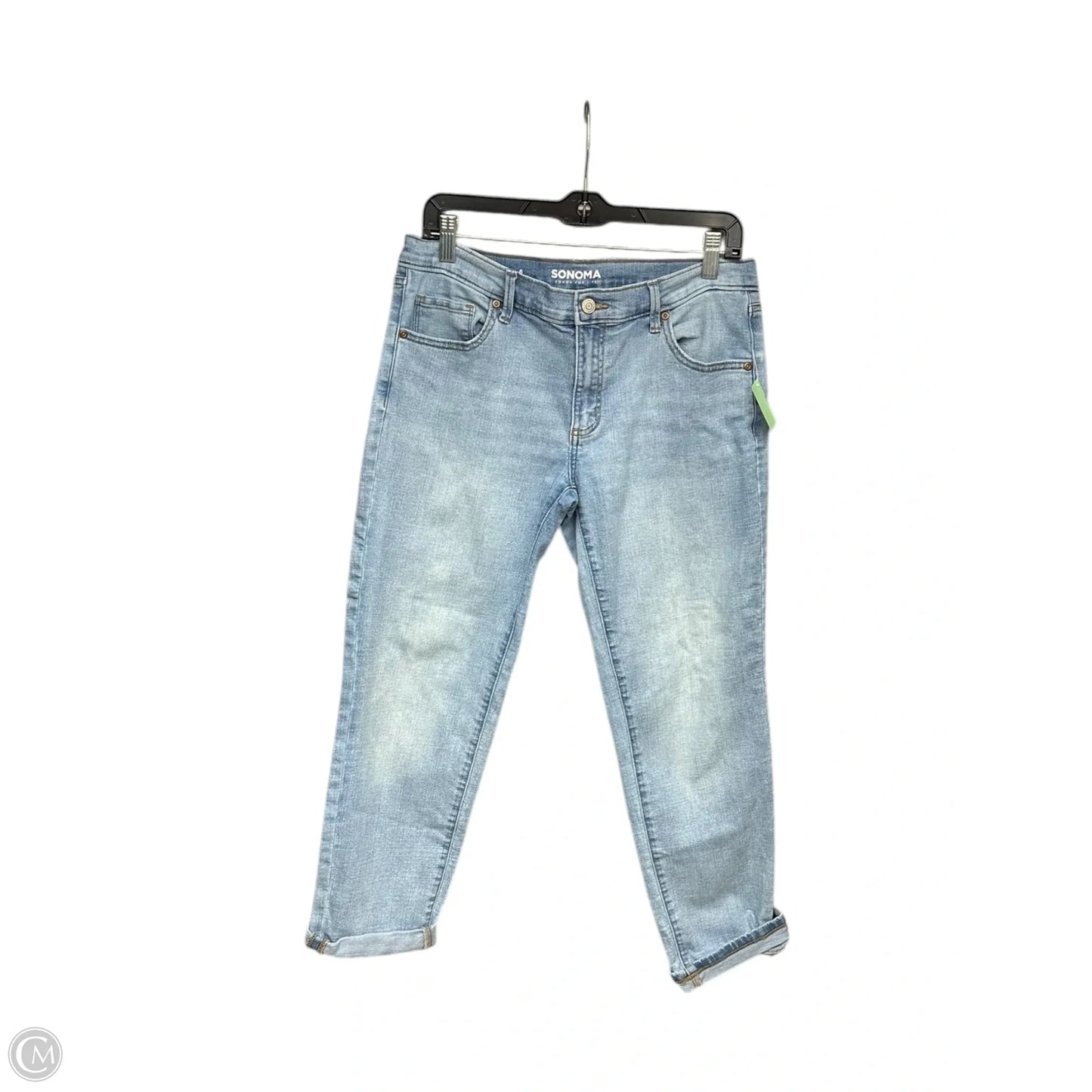 Jeans Cropped By Sonoma In Blue Denim, Size: 6
