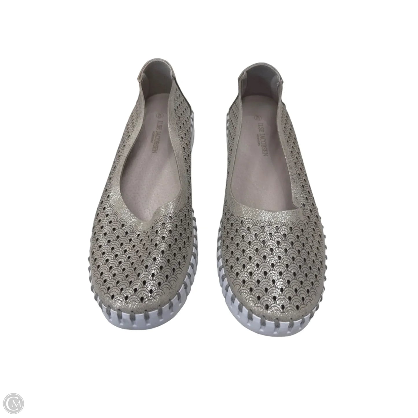 Shoes Flats By Clothes Mentor In Gold, Size: 9