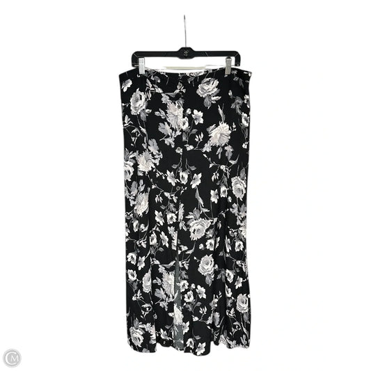Skirt Midi By Wild Fable In Black & White, Size: L