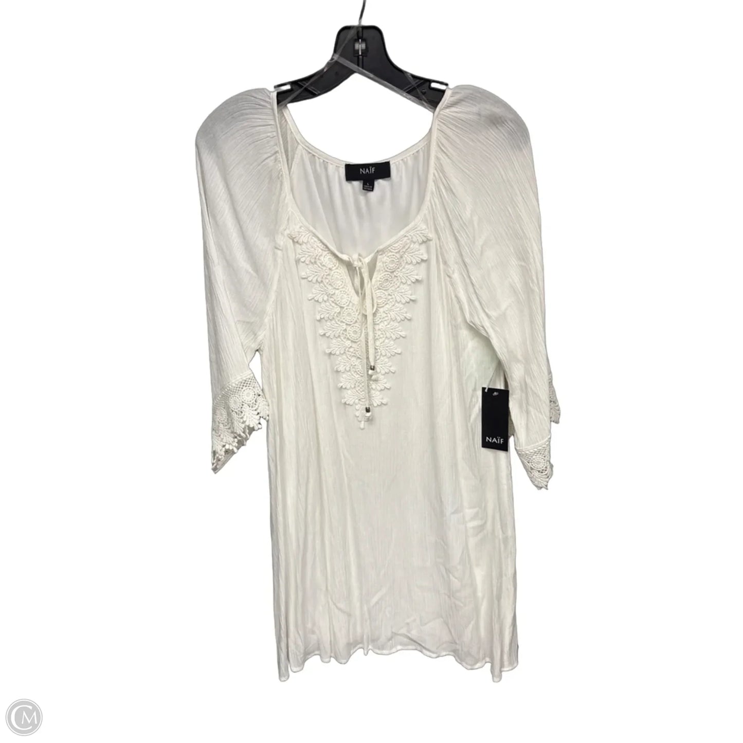 Dress Casual Short By Naif In Ivory, Size: L