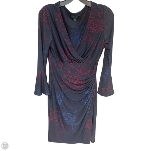Dress Casual Midi By Lauren By Ralph Lauren In Floral Print, Size: 6