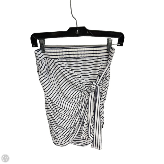 Skirt Mini & Short By Sundry In Blue & White, Size: Xs