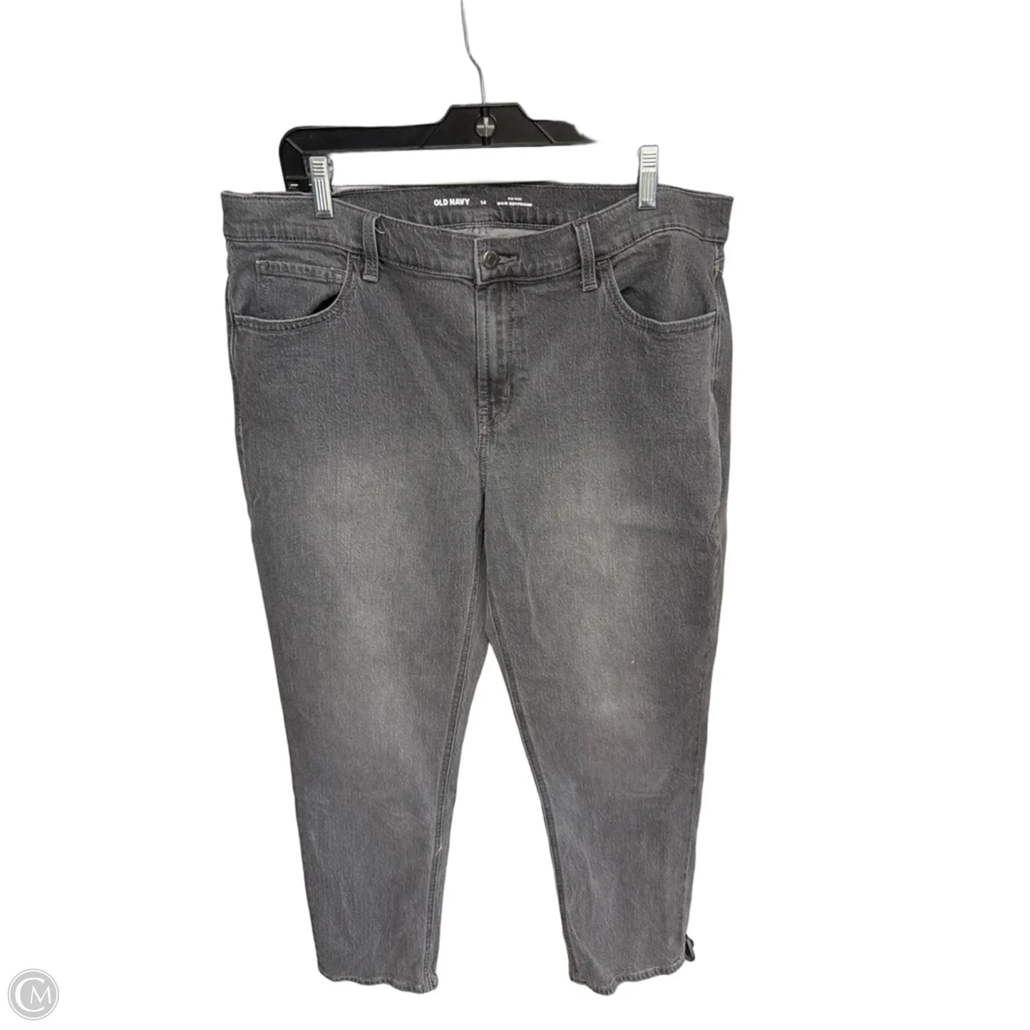 Jeans Boyfriend By Old Navy In Grey, Size: 14