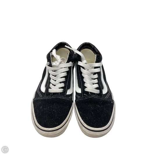 Shoes Sneakers By Vans In Black & White, Size: 6.5