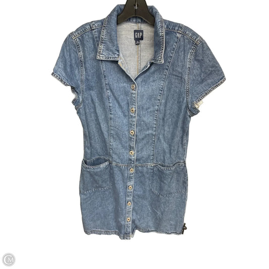 Dress Casual Short By Gap In Blue Denim, Size: L