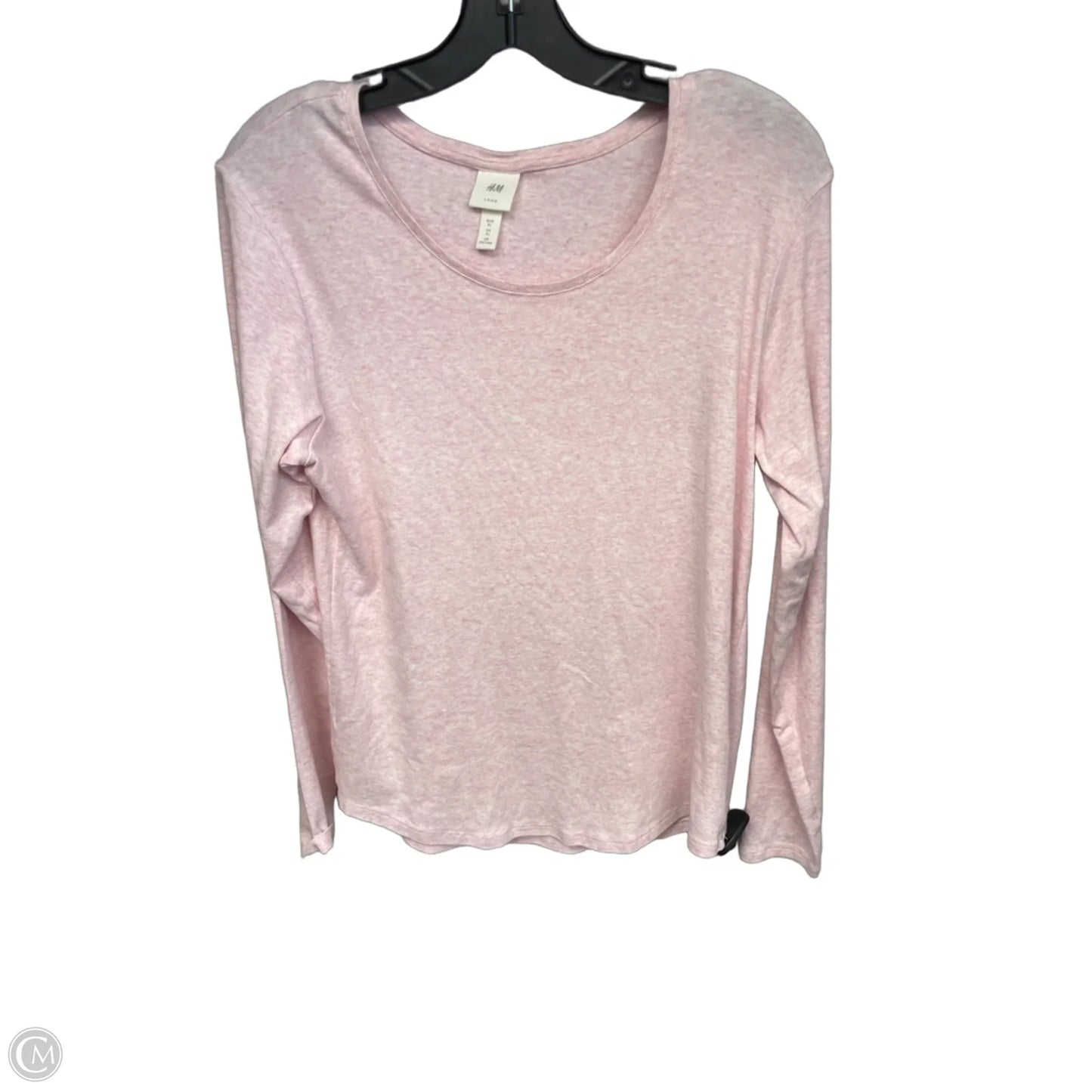 Top Long Sleeve Basic By H&m In Pink, Size: Xl