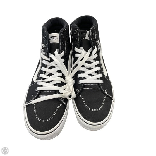 Shoes Sneakers By Vans In Black & White, Size: 11