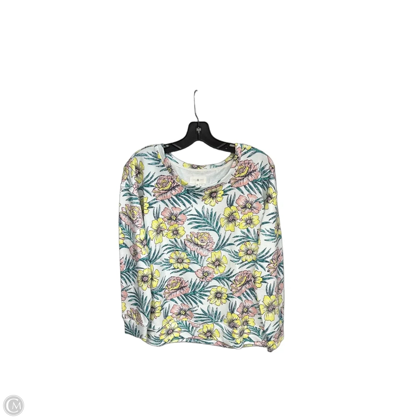 Sweater By Lou And Grey In Floral Print, Size: Xs