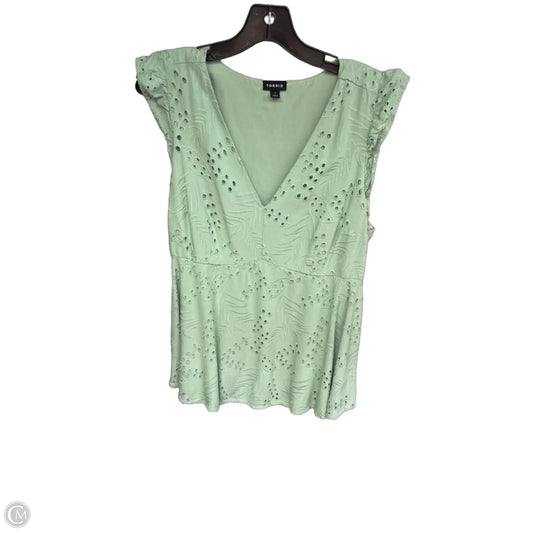 Top Sleeveless By Torrid In Green, Size: 1x