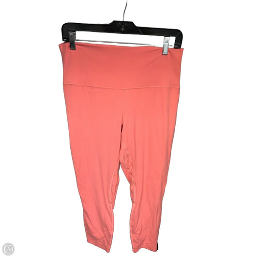 Athletic Leggings By Lululemon In Orange, Size: 12