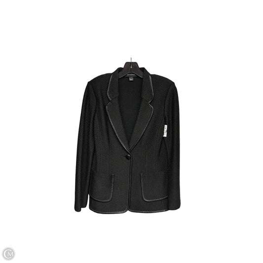 Blazer Luxury Designer By St John Collection In Black, Size: 6
