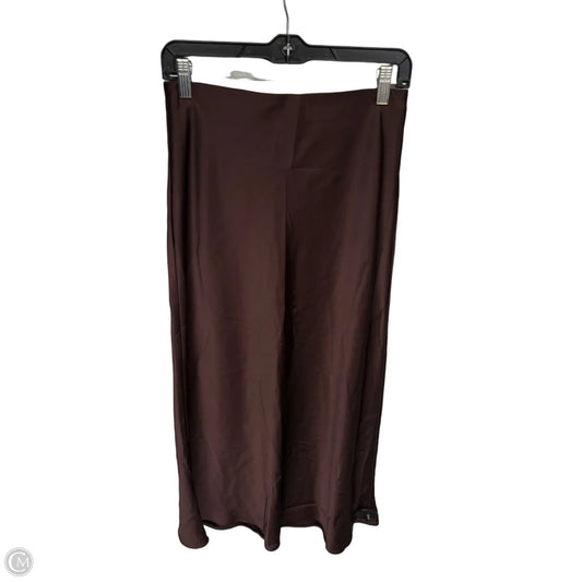 Skirt Midi By Zara In Brown, Size: Xs