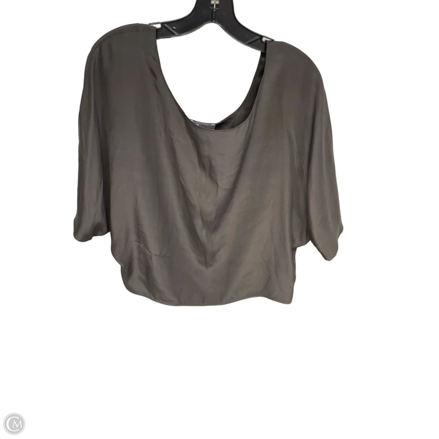 Top Short Sleeve By Vince In Grey, Size: M