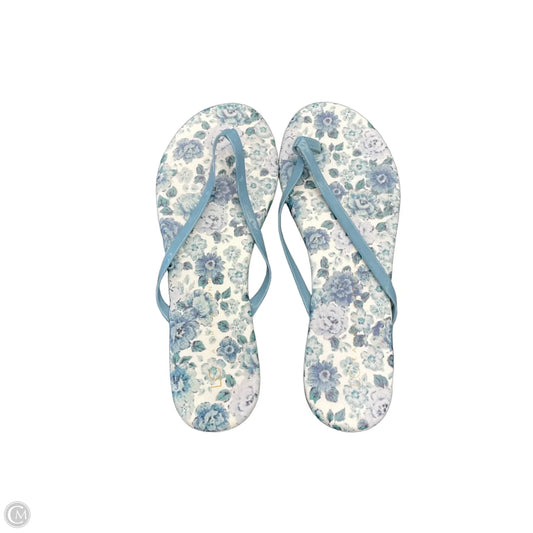 Sandals Flip Flops By Lc Lauren Conrad In Teal, Size: 7