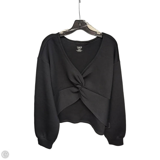 Athletic Top Long Sleeve Crewneck By Old Navy In Black, Size: Xl
