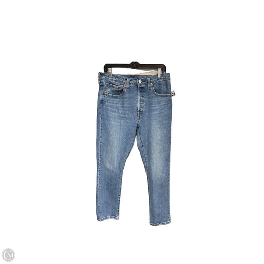 Jeans Straight By Levis In Blue Denim, Size: 10