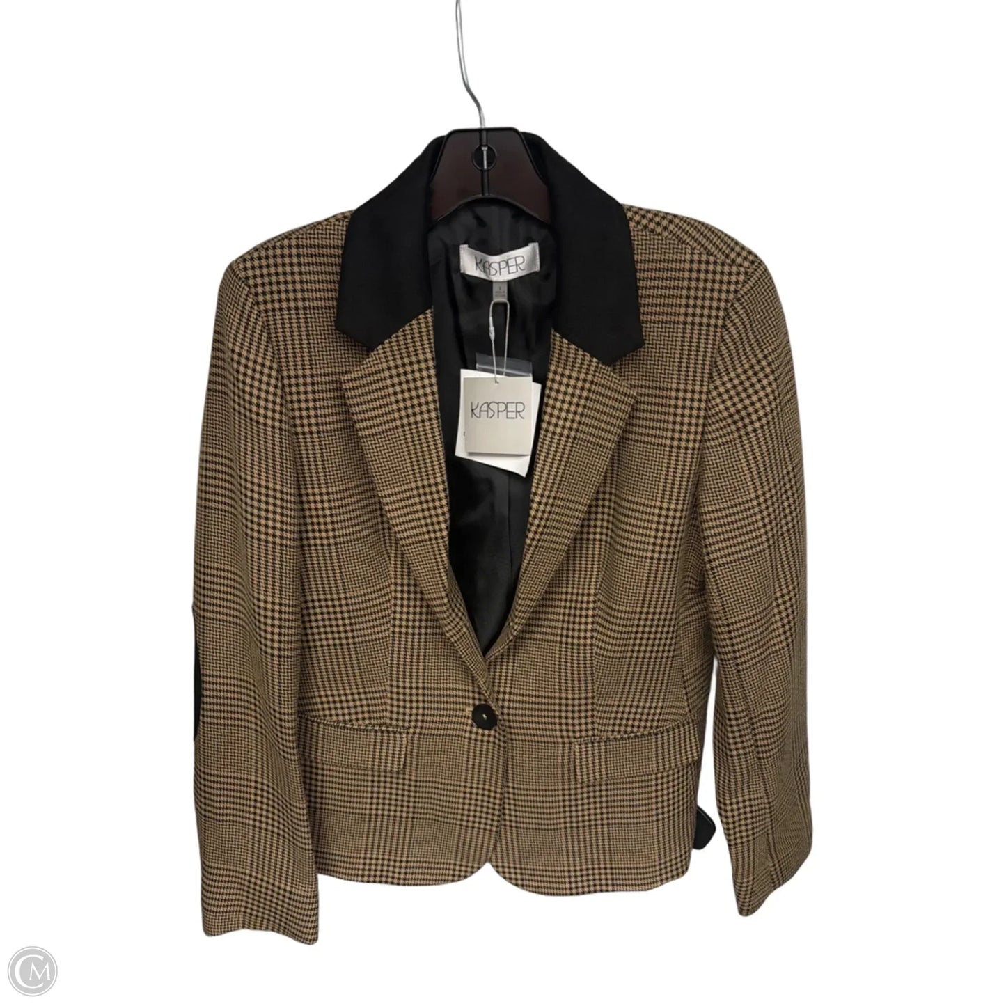 Blazer By Kasper In Black & Brown, Size: 4