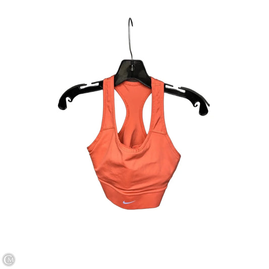 Athletic Bra By Nike Apparel In Orange, Size: M