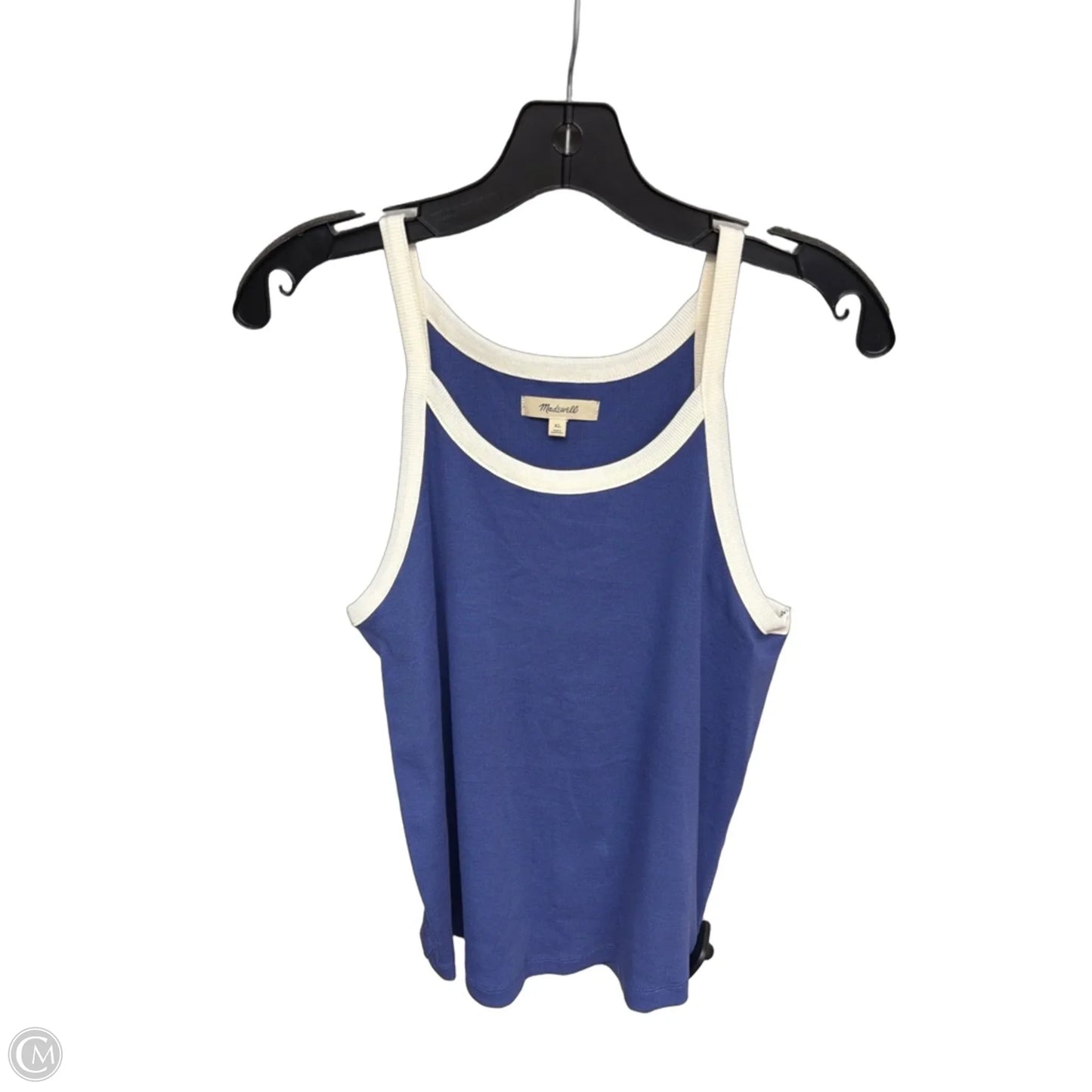 Tank Top By Madewell In Blue & White, Size: Xl