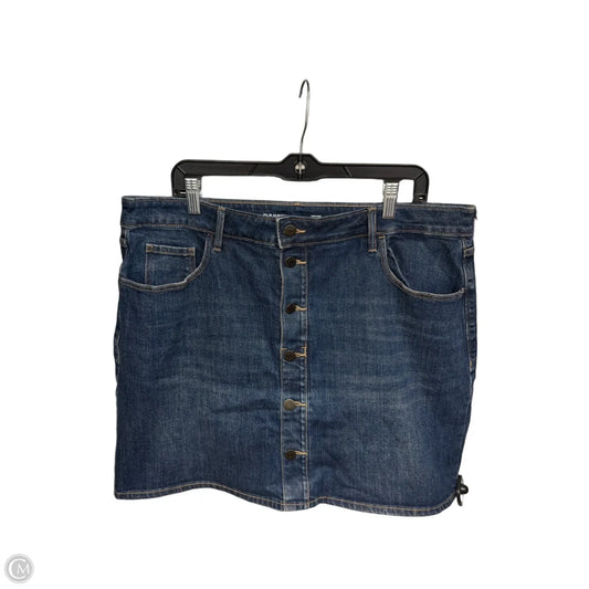 Skirt Mini & Short By Old Navy In Blue Denim, Size: 16