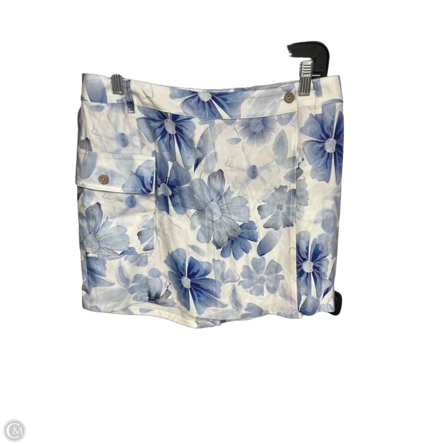 Skort By Charlie B In Blue & White, Size: 10