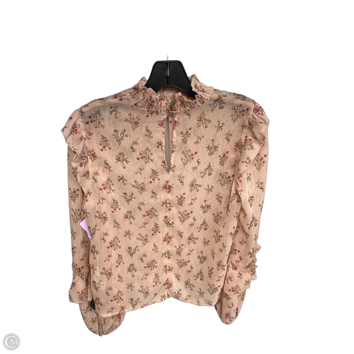 Top Long Sleeve By Forever 21 In Pink, Size: M