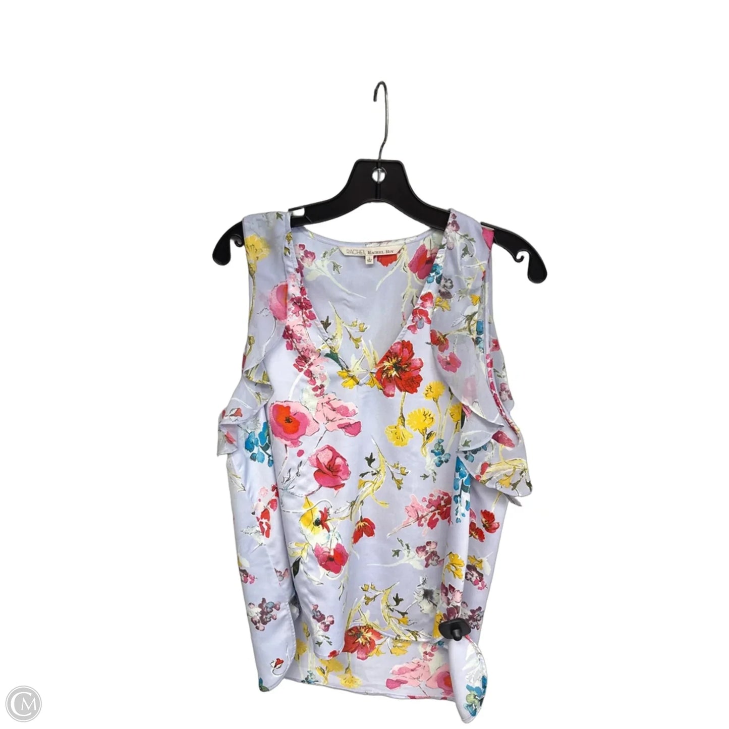 Top Sleeveless By Rachel Roy In Purple & Yellow, Size: L