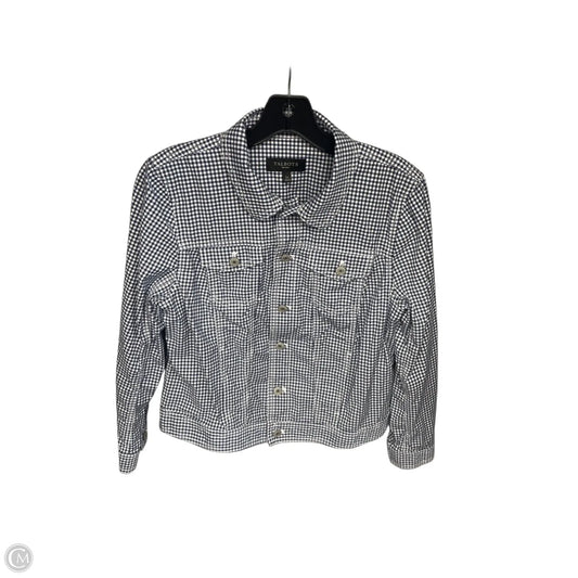 Jacket Other By Talbots In Blue & White, Size: Lp