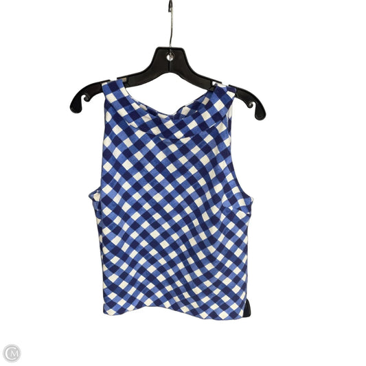 Top Sleeveless By Talbots In Blue & White, Size: Xlp