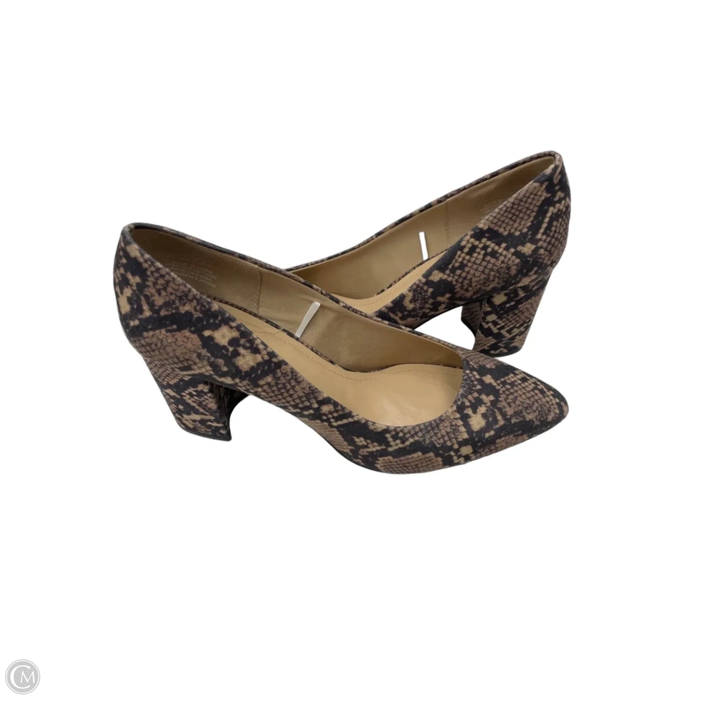 Shoes Heels Block By H&m In Snakeskin Print, Size: 9