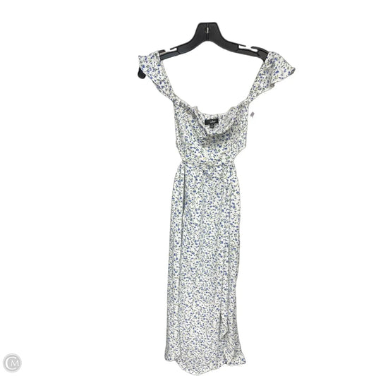 Dress Casual Midi By Lulus In Blue & White, Size: S