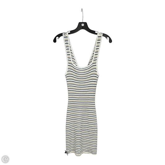 Dress Casual Midi By Abercrombie And Fitch In Blue & Cream, Size: M