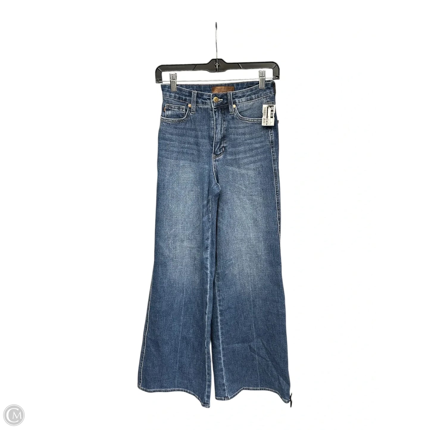 Jeans Wide Leg By Judy Blue In Blue Denim, Size: 2