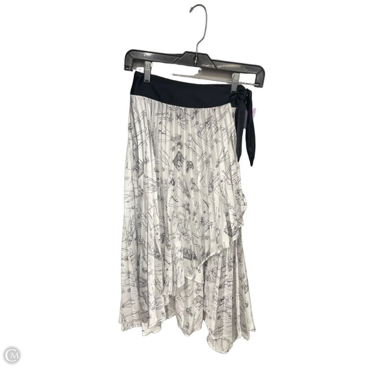 Skirt Midi By White House Black Market In Black & White, Size: 0