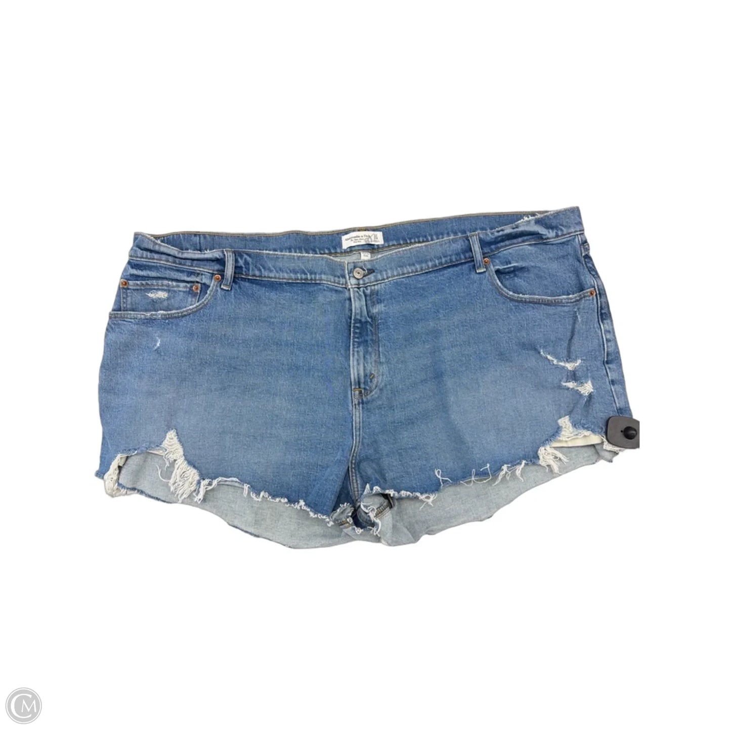 Shorts By Abercrombie And Fitch In Blue Denim, Size: 24