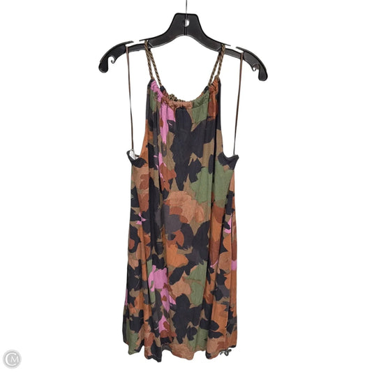 Dress Casual Midi By Time And Tru In Brown & Purple, Size: Xxl