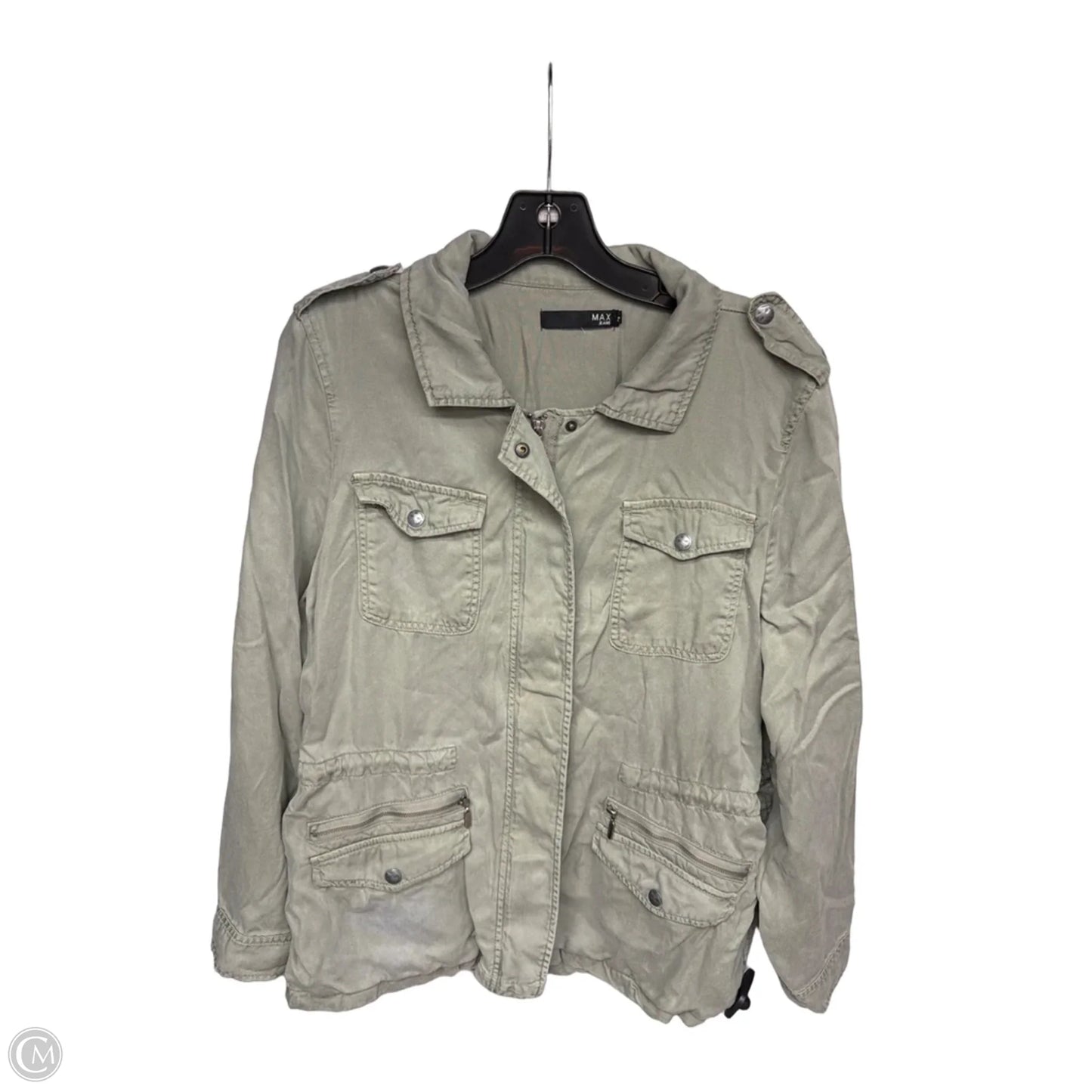 Jacket Denim By Max Jeans In Green, Size: L