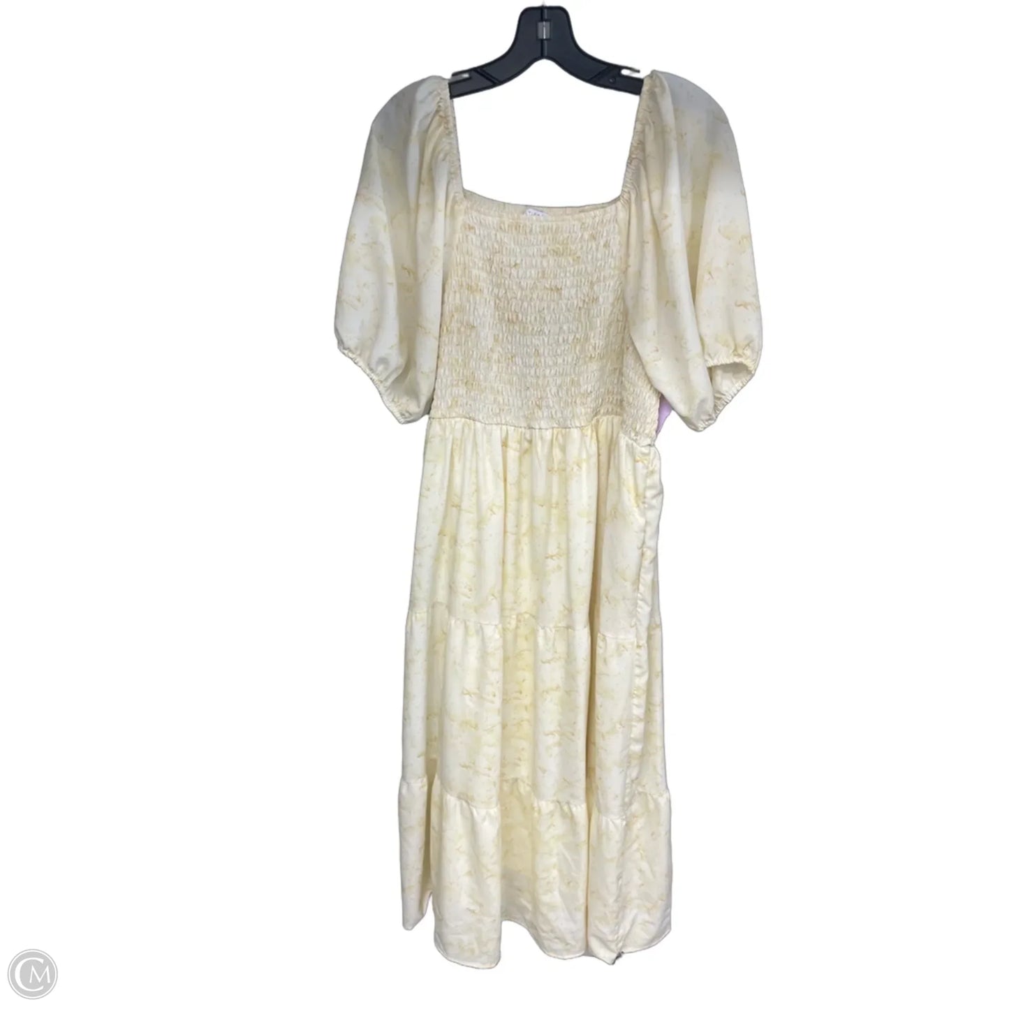 Dress Casual Maxi By Baltic Born In Yellow, Size: 2x