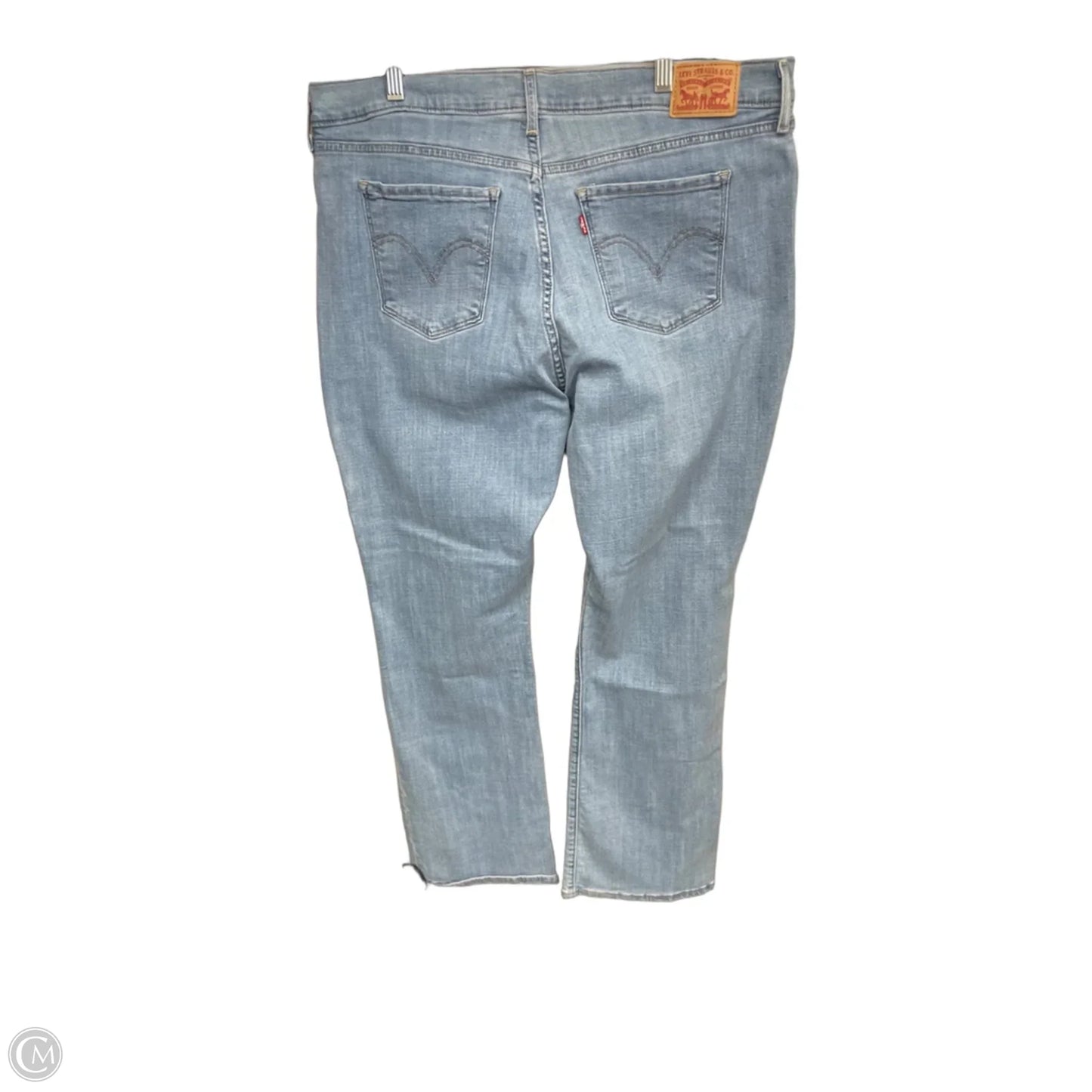 Jeans Boot Cut By Levis In Blue Denim, Size: 18