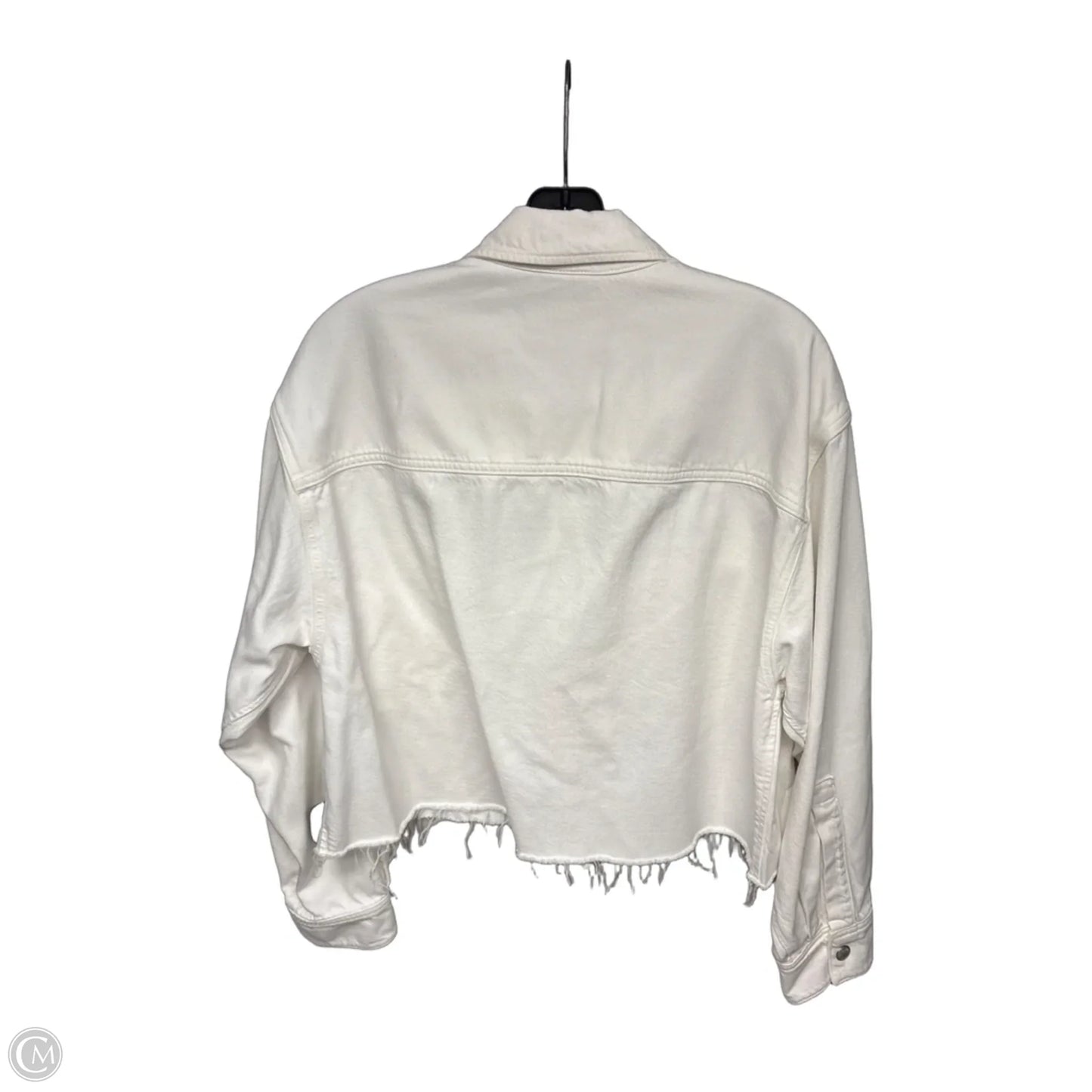 Jacket Denim By Agolde In White, Size: S