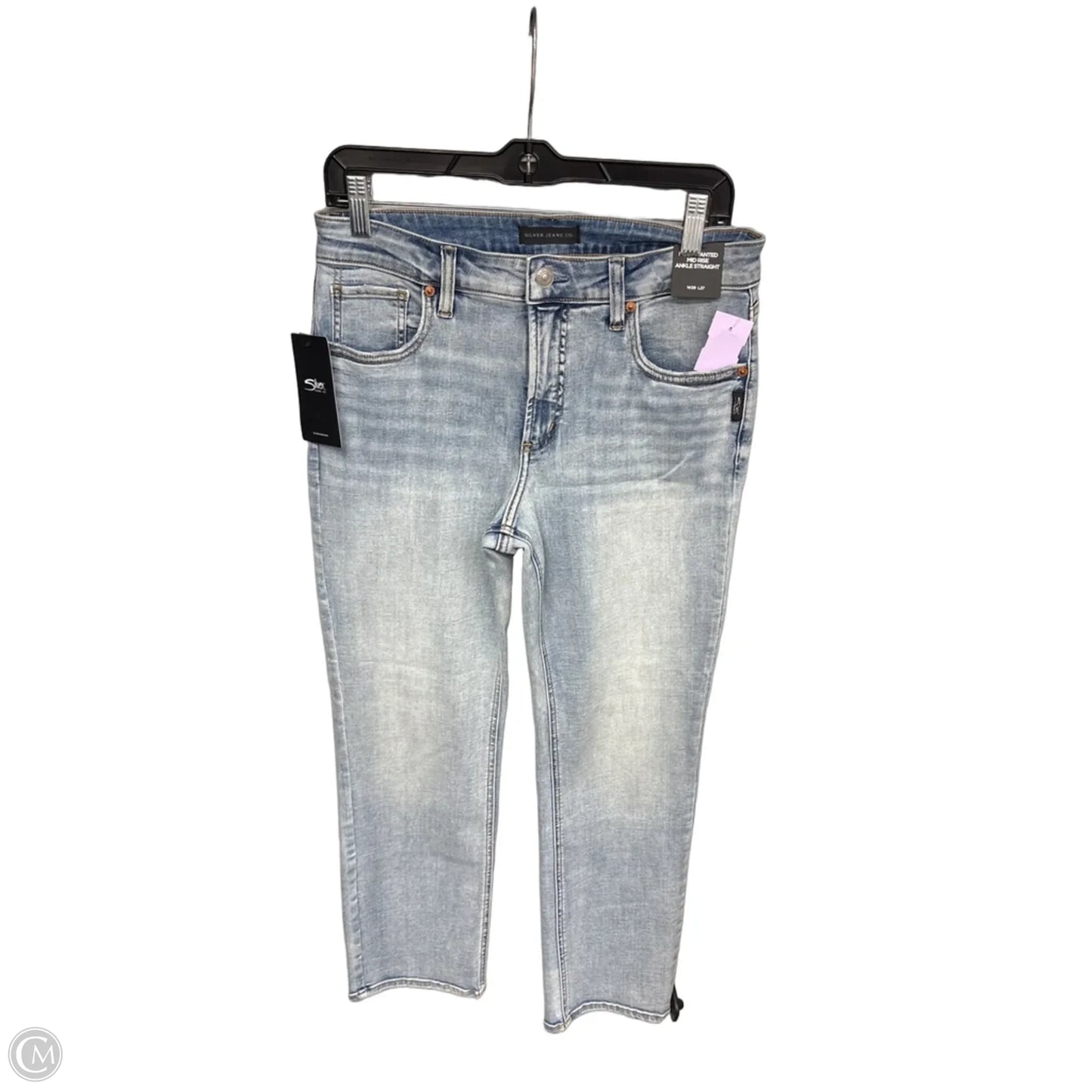 Jeans Straight By Silver In Blue Denim, Size: 8