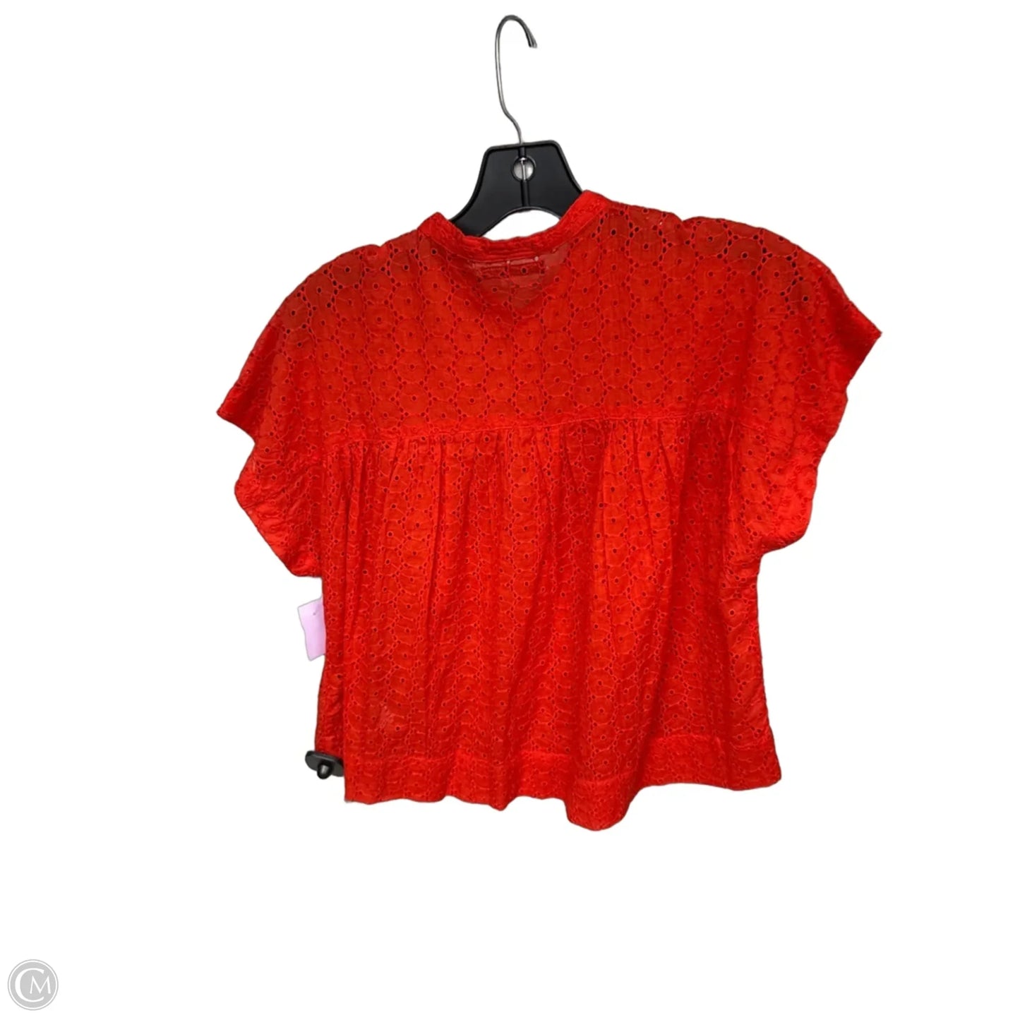 Top Short Sleeve By Mother In Orange, Size: S