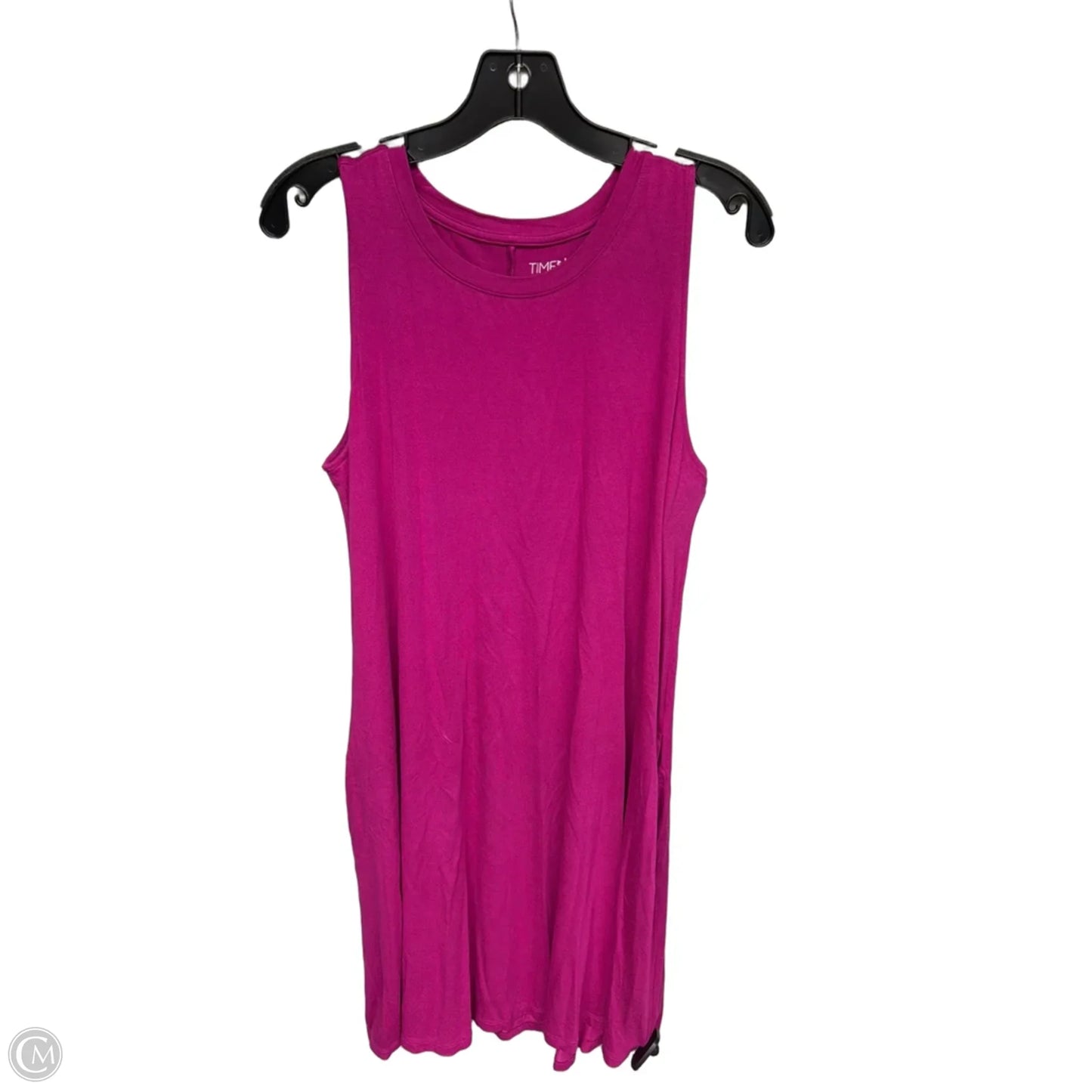 Dress Casual Maxi By Time And Tru In Pink, Size: L