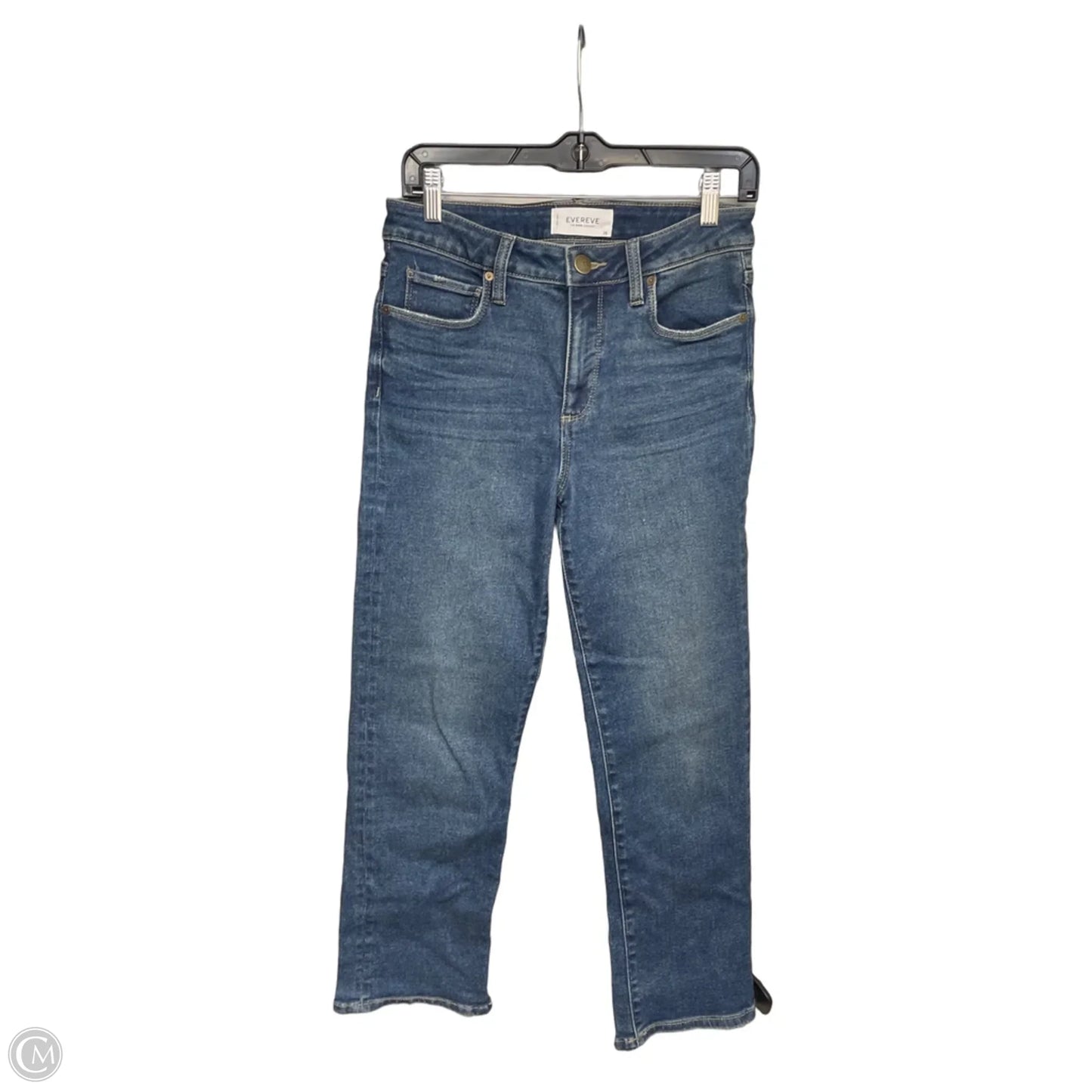 Jeans Straight By Evereve In Blue Denim, Size: 2