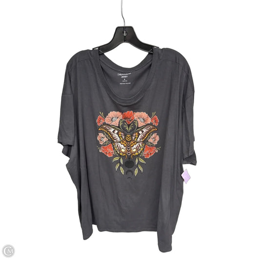 Top Short Sleeve By Torrid In Grey & Pink, Size: 4x