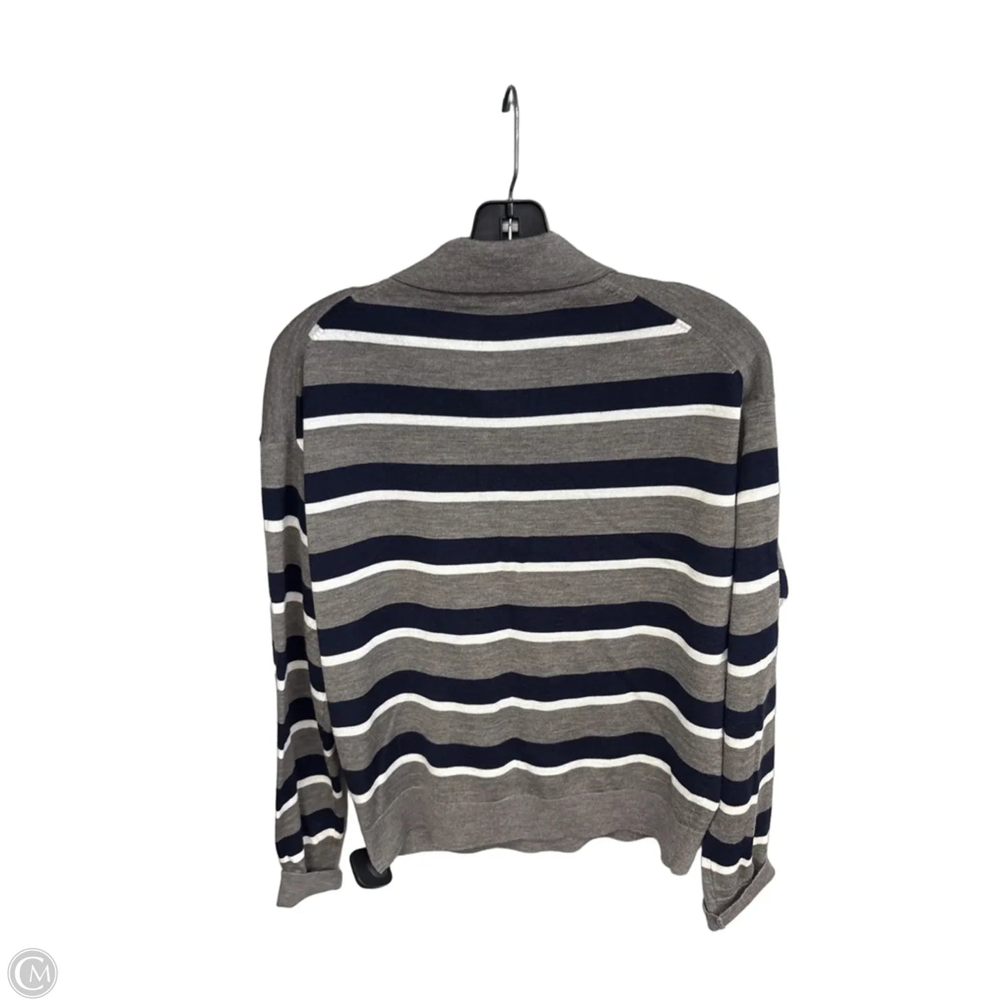 Top Long Sleeve By Madewell In Striped Pattern, Size: S