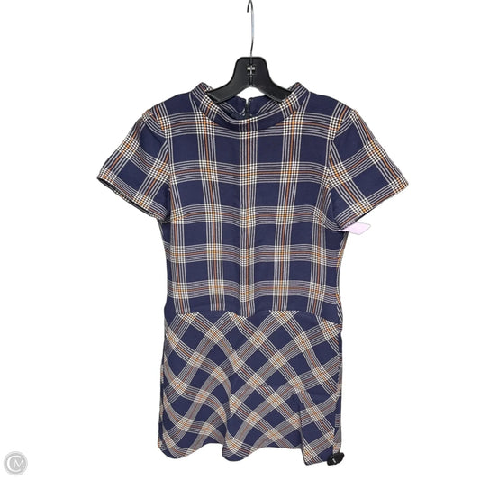 Dress Casual Midi By Brooks Brothers In Blue & Cream, Size: 6