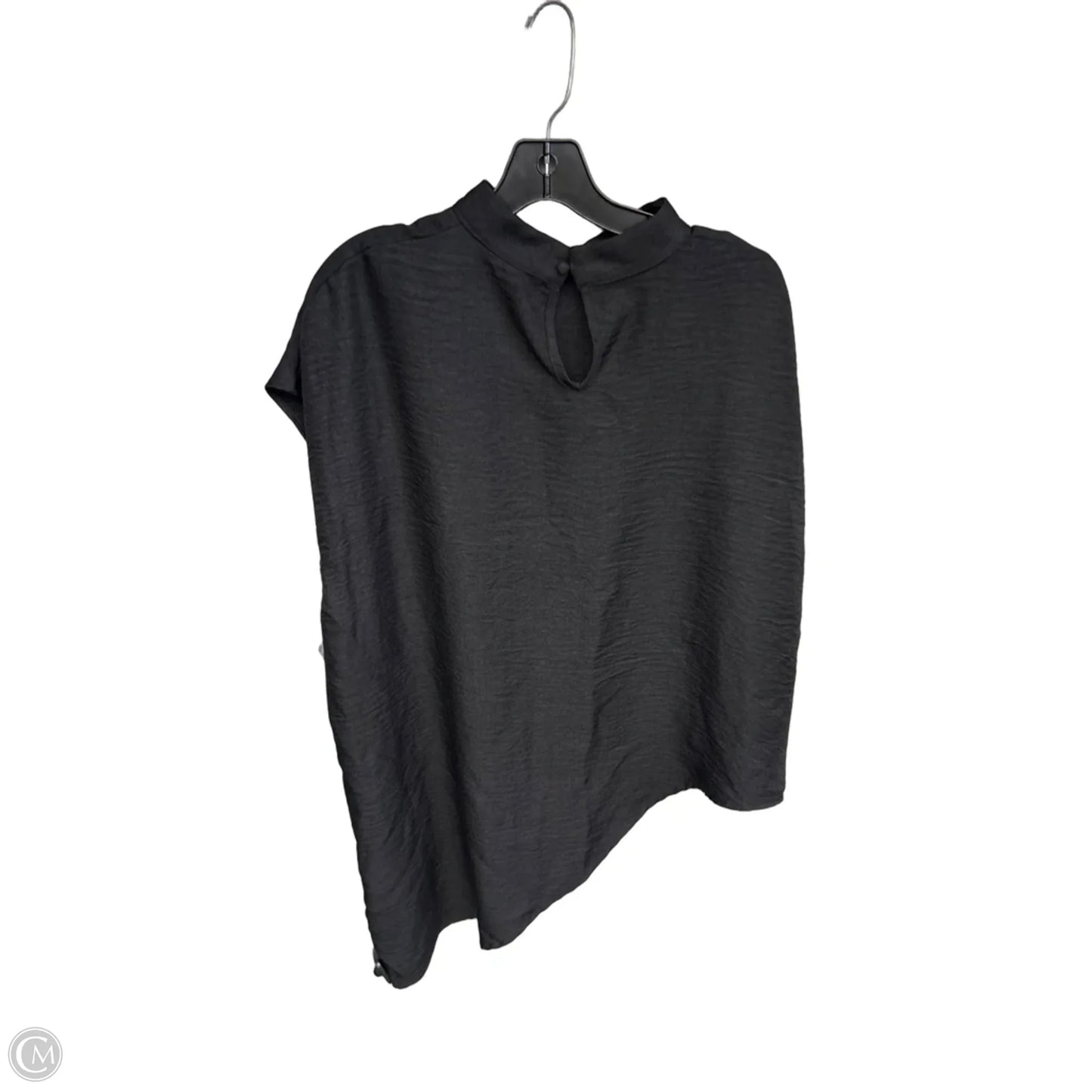 Top Short Sleeve By Shein In Black, Size: Xl