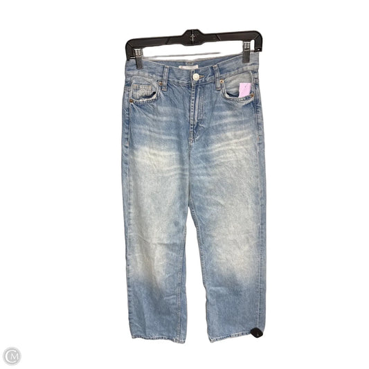 Jeans Wide Leg By Zara In Blue Denim, Size: 0