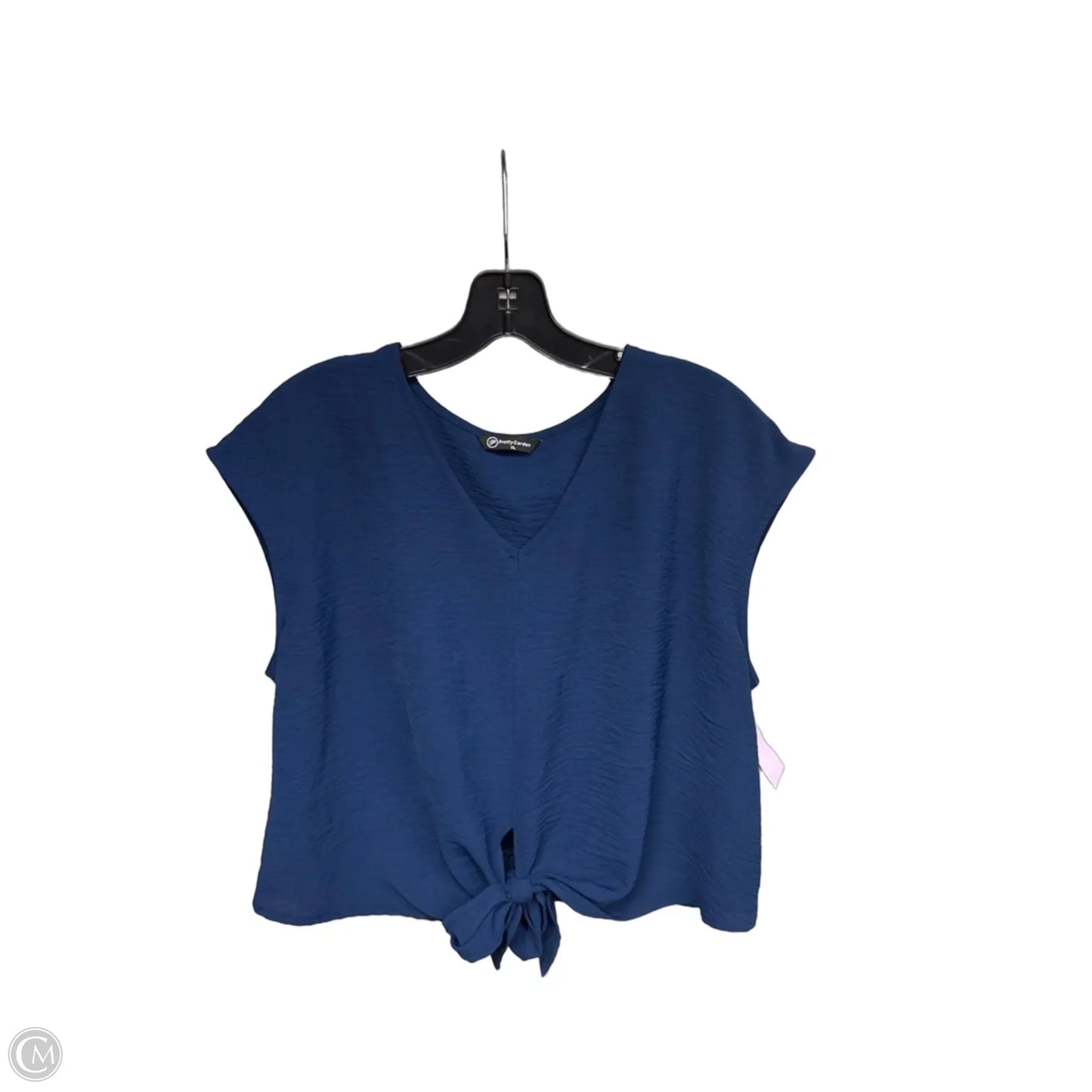 Top Short Sleeve By Prettygarden In Blue, Size: Xl